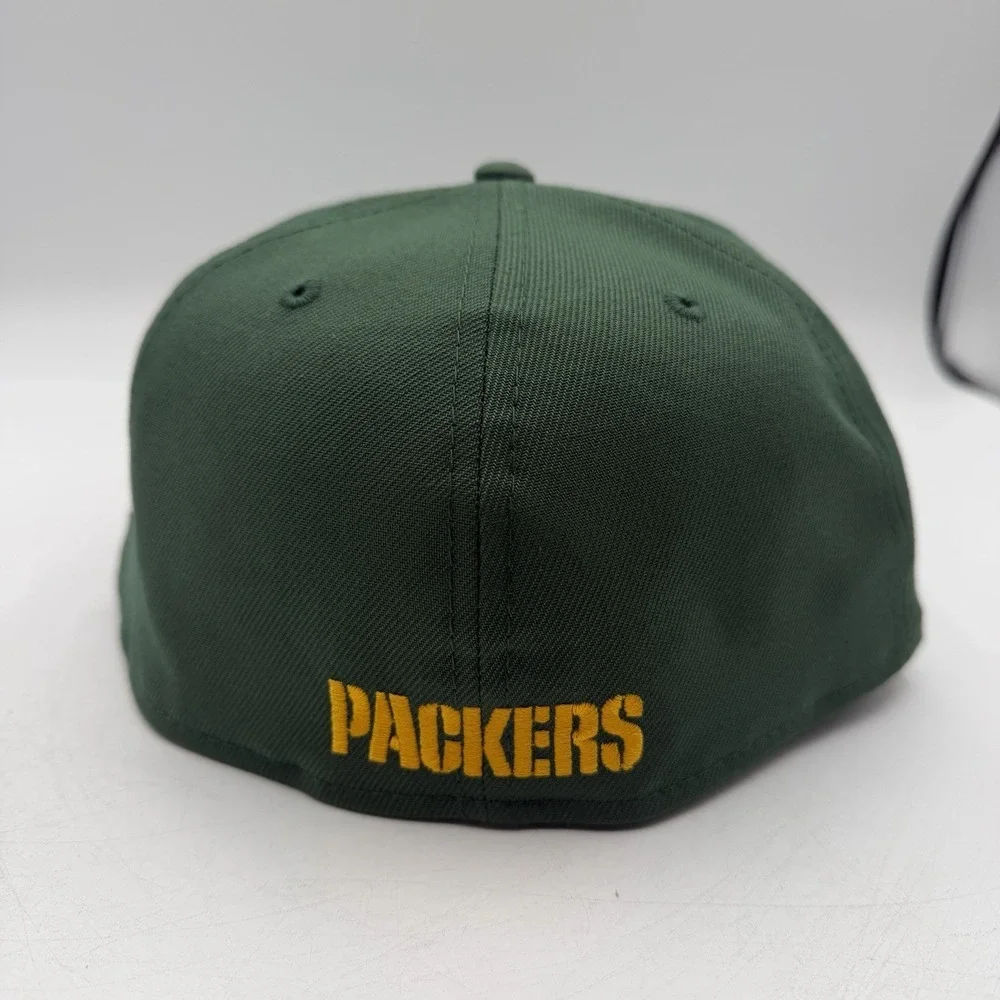New Era 59Fifty Green Bay Packers Deceptor Hat Cap Sz‎ 7 3/8 Fitted NFL Football